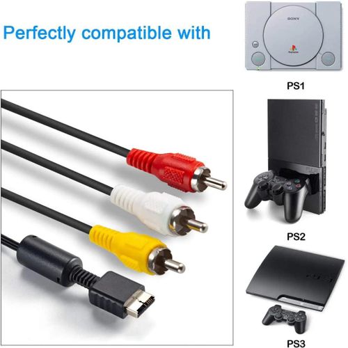 Generic High Quality Original Ps1, Ps2, Ps3 PlayStation AV Audio Video Cord Cable - image 5