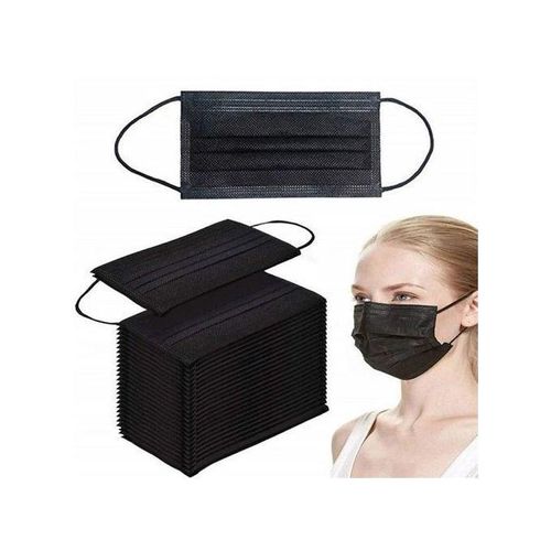 product_image_name-Generic-50 PC's Disposable Black Face Mask - Protect Nose And Mouth-2