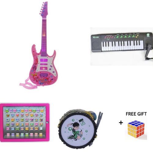 product_image_name-Generic-Kids Educational Y Pad,Guitar,Drum And 32 Keys Piano-1