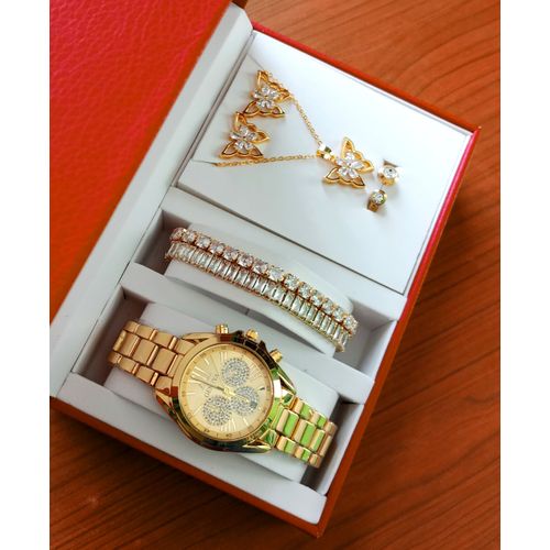 Geneva Awesome Exqusite Exotic Super Solid Chain Wristwatch