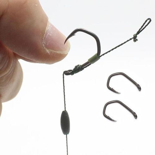 Generic 20pcs Carp Fishing Hooks Ptfe Coating Micro Barbed Hook Ronnie Carp  Fishing Rigs Accessories Jig Head Claw Hooks For Fish Tackle