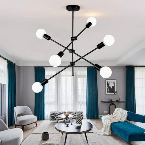 product_image_name-Lighting-Classic modern Black Nordic ceiling led chandelier light -1