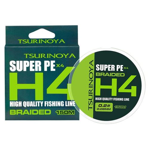 Generic Tsurinoya 150m 4 Strand Pe Line H4 4lb 6lb 8lb Bait Finesse Trout  Ajing Long Casting Smooth Fishing Line 4 Weaves Multifilament