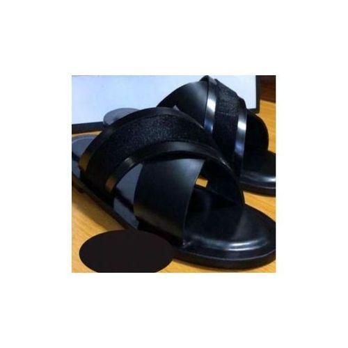 product_image_name-Fashion-Mens Cross Black Palm Slippers-1