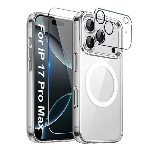 Generic Iphone 17 Pro Max 3 In 1 Magsafe Case With Screen Protector & Camera Lens Protector