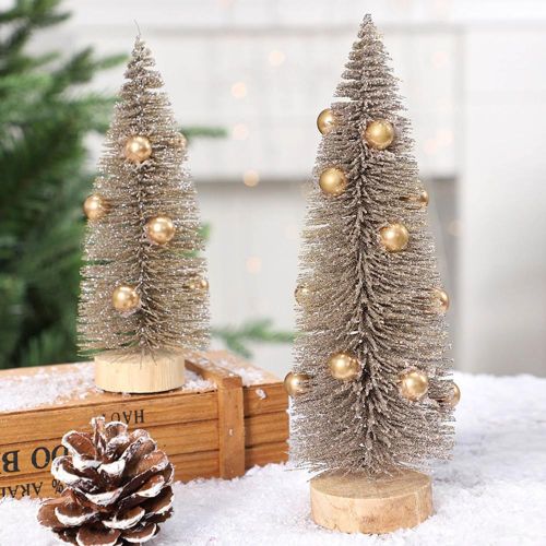 Generic Tabletop Mini Christmas Tree Ornaments with Durable Wooden Base Design Suitable for Kitchen Dinning Table NO5148 Jumia Nigeria