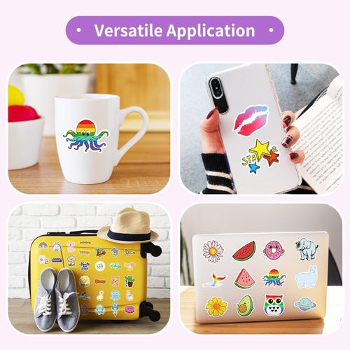 product_image_name-Generic-100 Pcs Stickers for Kids, Cute Water Bottle Vinyl Waterproof Laptop Stickers for Students Gifts School Supplies Classroom Teacher Prizes Stocking Stuffers Sticker Pack for Kids Girls Teens-5