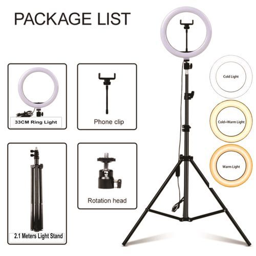 product_image_name-Generic-13 Inches LED Ring Light  With 2.1 Meter Tripod-2