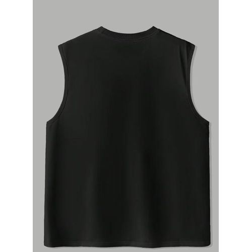 Fashion Valhalla Crew Neck Tank Top-Black - image 2