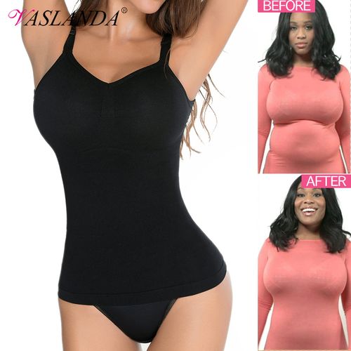 Fashion Women's Wasit Trainer Tummy Control Shapewear Tank Tops Seamless Invisible  Body Compression Top Slimming Underwear