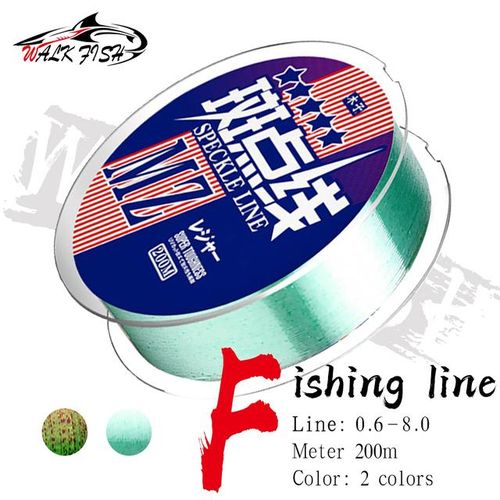 Generic Walk Fish Carp Fishing Line Invisible Fishing Line 200m Thread Speckle  Line Super Strong Nylon Fishing Line Spotted Fishing Line