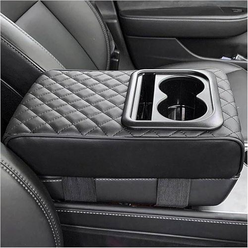 Generic Premium Universal 5-in-1 Car Armrest Cushion with Cup Holder - image 2