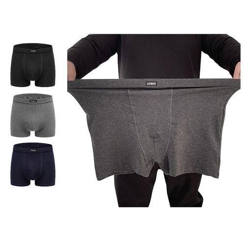 Fashion 3PCS Men Plus Size Boxers Cotton Underwear