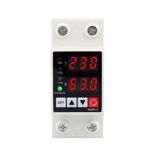 product_image_name-Generic-Intelligent self-reciprocating overvoltage protector 2P overvoltage undervoltage overcurrent lightning protection home appliance protector 220V 63A-2