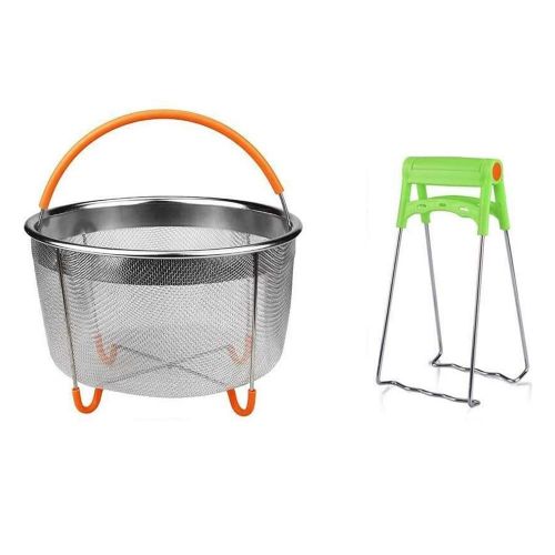 Generic Pot Accessories Set with Steamer Basket, Egg Steamer Rack