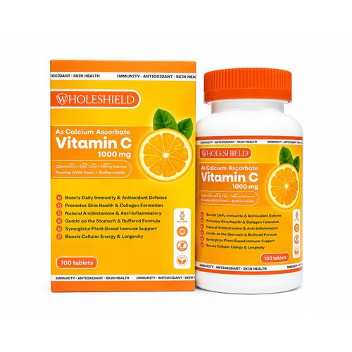 WHOLESHIELD Vitamin C 1000mg as calcium ascorbate with selenium and resveratrol - image 2