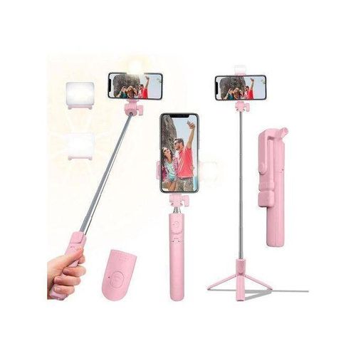 Generic Bluetooth Selfie Stick Tripod + Fill Light +Shutter Remote - image 2