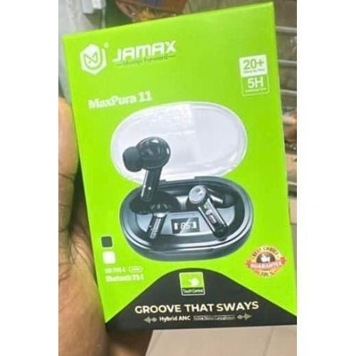 Jamax Original EarPod maxpura11 wireless earbuds,active noice cancellations
