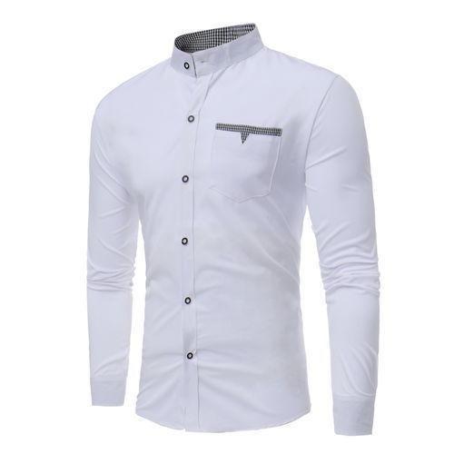 Fashion Men Shirts New Arrivals Slim Fit Male Shirt - White | Jumia Nigeria