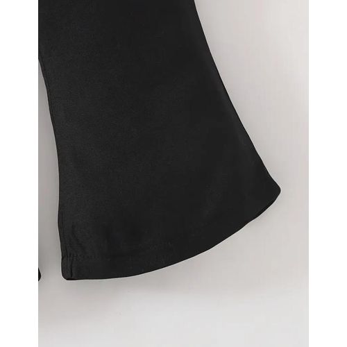 product_image_name-Fashion-Fashionable And Unique 2 Piece Outfits Set T Shirt Polo Top For Kids Boot Cut Pant Trouser Up And Down Clothes Girls-5