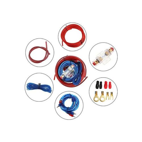 8/10GA Car Control Audio Cable Kit for Auto Amplifier Sub Woofer Wiring  Power Amplifier Car Audio Sub Woofer Wire, AMP Wiring, Auto Audio Cables