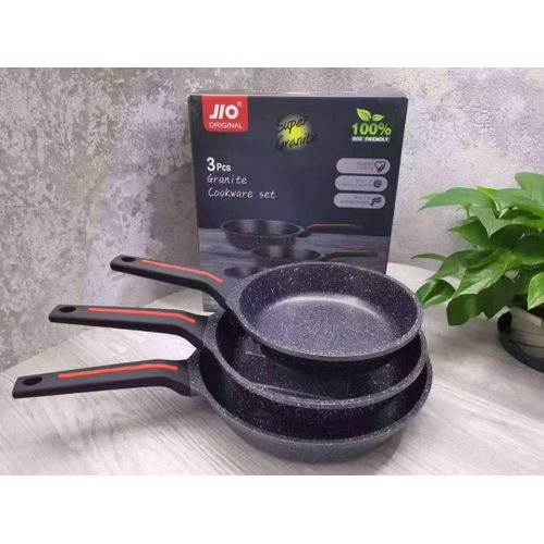 Generic 3pcs  Granite fry pan