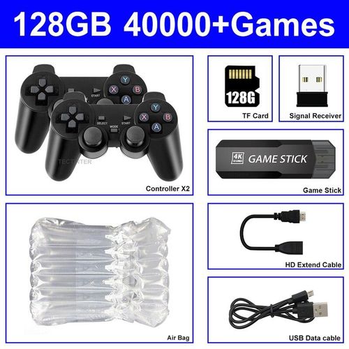 GD10 Game Stick Built-in 30000 Games 64GB 2.4G Wireless Controller HD Retro  Video Game Console 4k HD Video Game Console