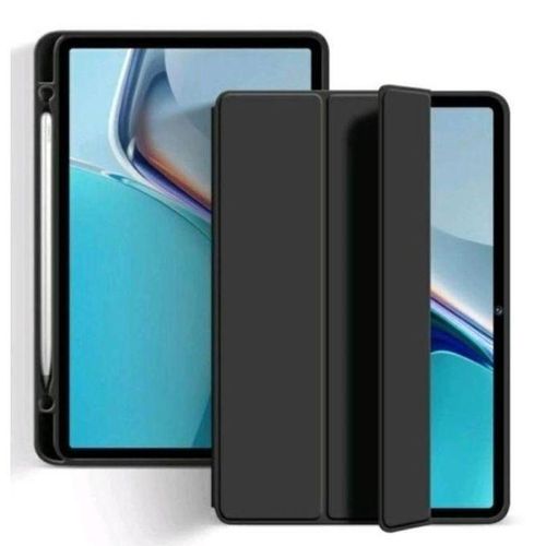Generic Smart Leather flip case for REDMi pad 2 11 inch 2025 + screen protector- black