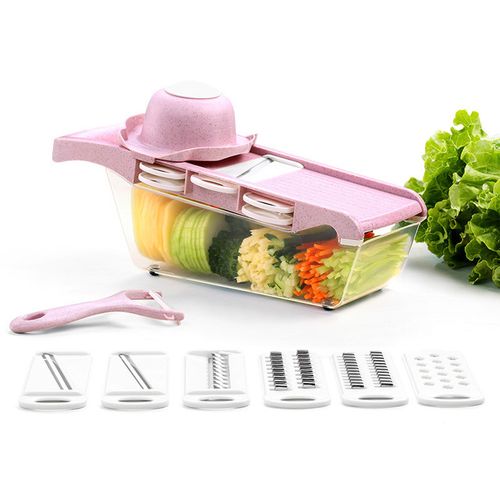 Vegetable Chopper, Slicer, Cutter and Grater 7 in 1 Vegetable Potato and  Onion