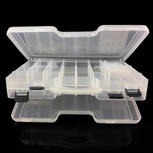 Generic 29.5x19x6cm Double-layer Multifunctional Fishing Lure Box