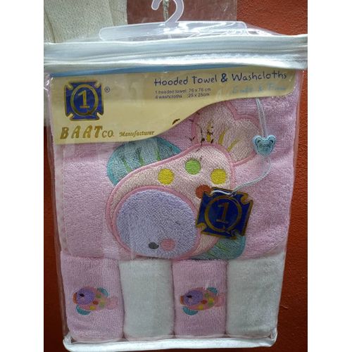 Fashion 1 Big 4 Small In A Pack Baby After Bath Cleaning Towels Jumia Nigeria