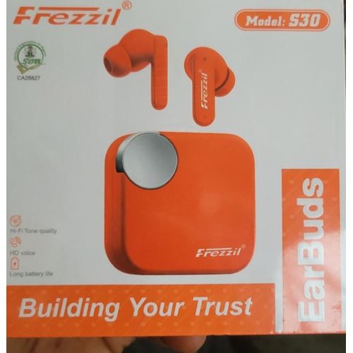 Generic Frezzil S30 Quality True Wireless Earbud - WHITE/Black