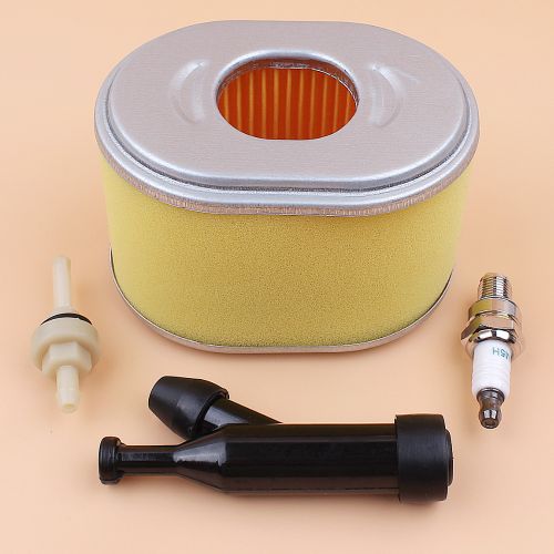 Generic Air Filter Spark Plug Cap Filter Tune Up Kit For Honda GX140 GX160  GX200 17210-ZE1-822 17210-ZE1-505 5.5-6.5HP Gas Engine Motor