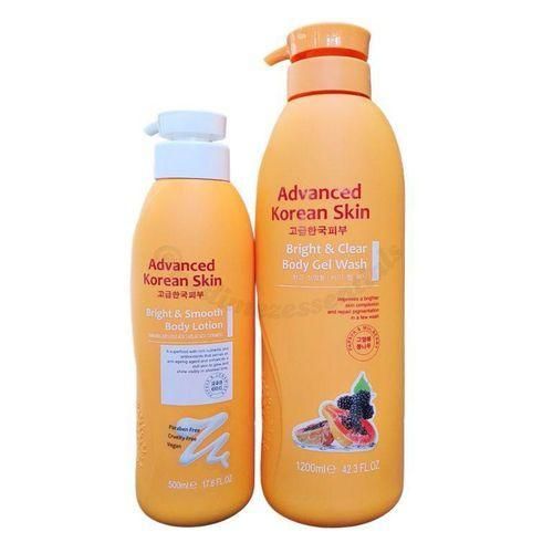 product_image_name-Advanced Korean Skin-Papaya Combo – Brightening Body Lotion 500ml & Bright & Clear Gel Wash 1200ml-1