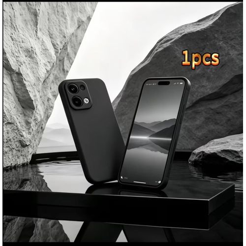 Oppo A6x Phone Case – Premium Black Silicone Case with Reinforced Camera Shield, Shockproof Armor & Scratch-Resistant. ( Black ) - image 5