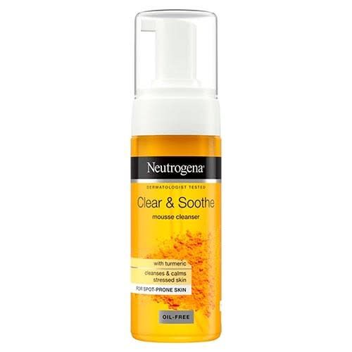 product_image_name-Neutrogena-Clear & Soothing Tumeric Mousse Cleanser.-1