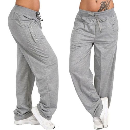 Fashion Knitted Flare Women Stacked Sweatpants Oversized Large