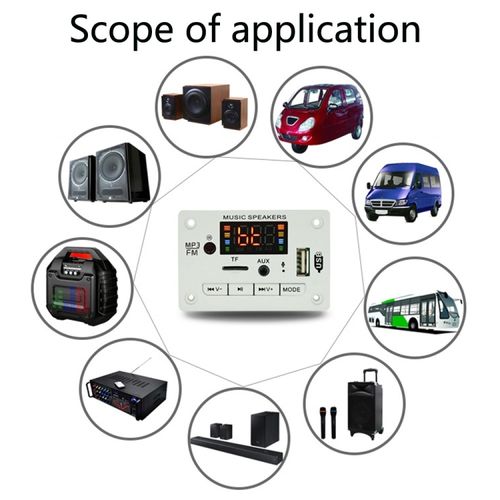 Generic 12V Car Audio Bluetooth MP3 Decod Er Board - image 7