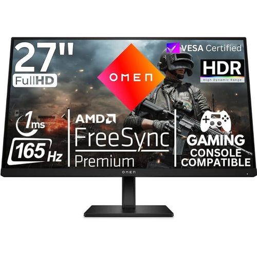 product_image_name-Hp-Omen 27 - 27" Fhd Ips Gaming Monitor / 1ms Response / 165hz Refresh-1