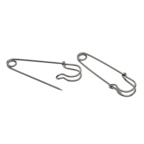 Generic 60x Safety Pins Large Steel Nappy Bulk Sale 2