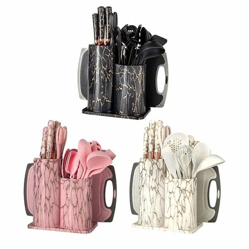 Generic Sets Of Silicone Kitchenware Spoon And Quality Knife