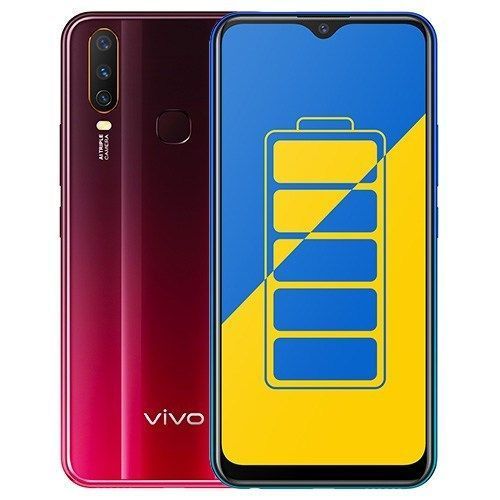 Y15 2019, 6.35" HD+ 4GB RAM, 64GB ROM, Front Camera 16MP, Triple Rear Camera 13/8/2 MP, Dual SIM, 5000mAh - Burgundy Red