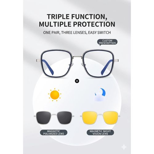 ONIBENZ SwiftSnap 3-in-1 Magnetic Smart-Frames: Day & Night Vision Eyewear - image 4