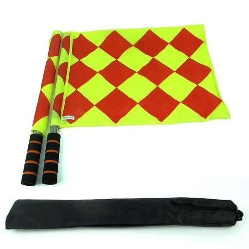 Generic Referee Flags, Football Referee Sideline Flags, Hand Flags, Signal Flags, Large Square Flags, Universally Used Internationally