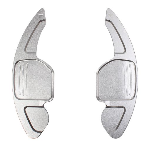 Generic (Silver)2 Pcs Car Steering Wheel Shift Paddle Shifter Extended DSG  For Audi A3 A4 A5 A6 A7 A8 S5 Q5