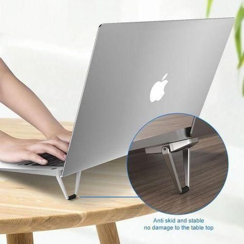 Generic Shield Type Laptop Stand - 1 Pair - Silver/Black - image 6