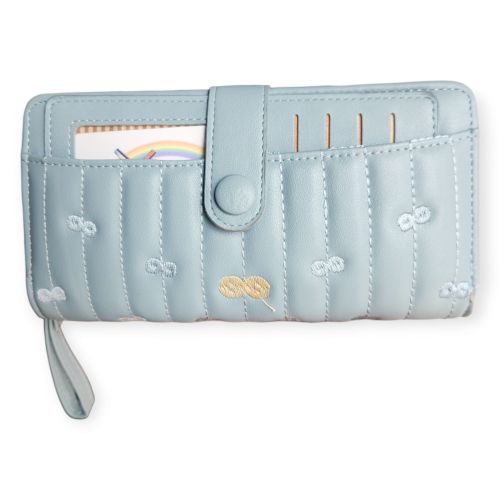 product_image_name-Fashion-PU Leather Wallet - Blue-1