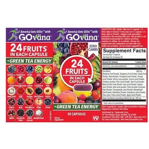 GOväna Fruits and Veggies - 30 Capsules - image 2