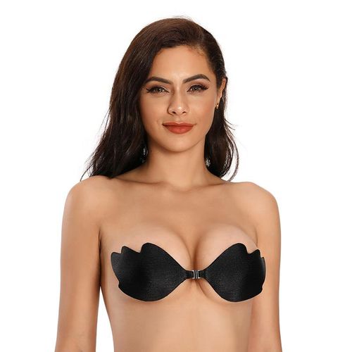 Fashion New Leaf Waterproof Gather the Invisible Bra. Breathable Silicone  Nubra Halter Tops Must Be Equipped with Breast Pad