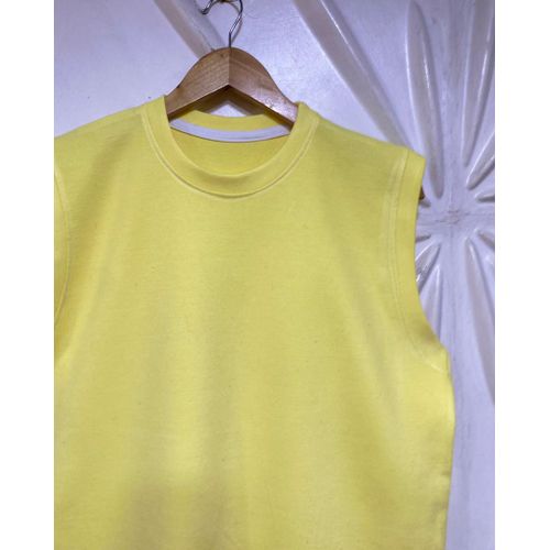 product_image_name-Mauton-Men’s Mustard Yellow Sleeveless Cotton Tank Top – Casual Summer Gym & Streetwear T-Shirt-2